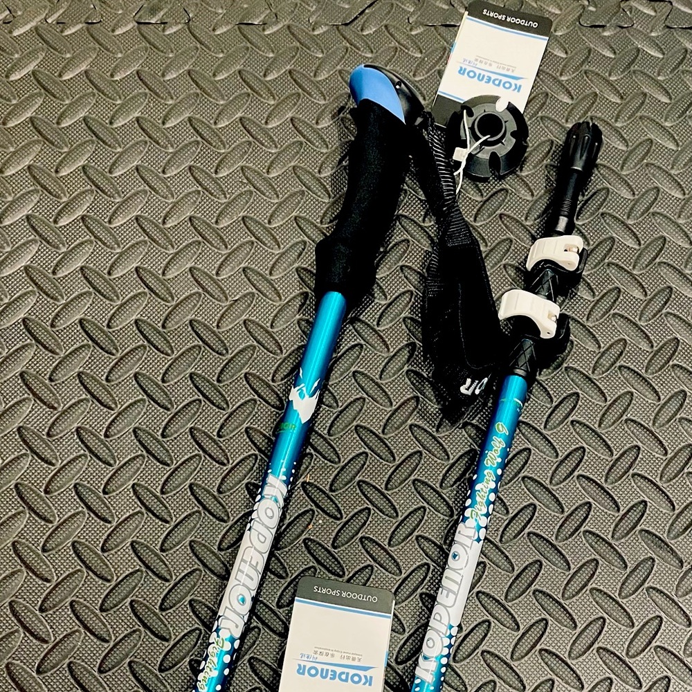 Aluminum Alloy foldable hiking poles. (Multifunctional tracking poles)